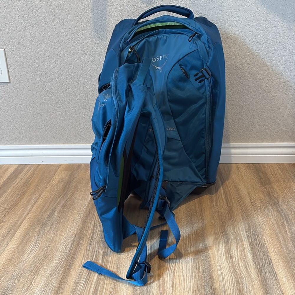 Osprey Meridian 60L / 22” Blue Roller Bag Carryon - Picture 11 of 13